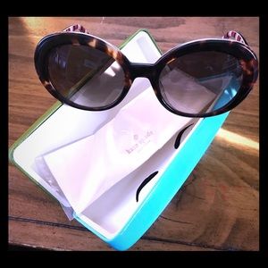 NEW Kate Spade Cindra Sunglasses in Havana